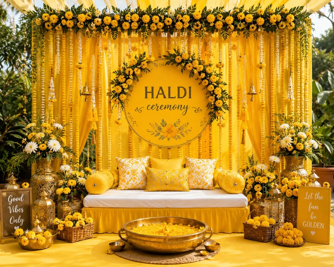 Haldi ceremony decor